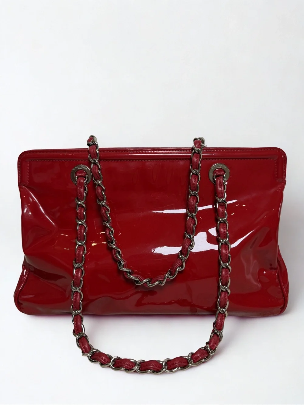 CHANEL Patent Leather Cambon Ligne Tote  Circa 2004–2006